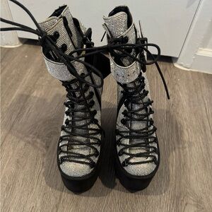 DollsKill/ClubExx Crystal Traitor Boots US Size 7